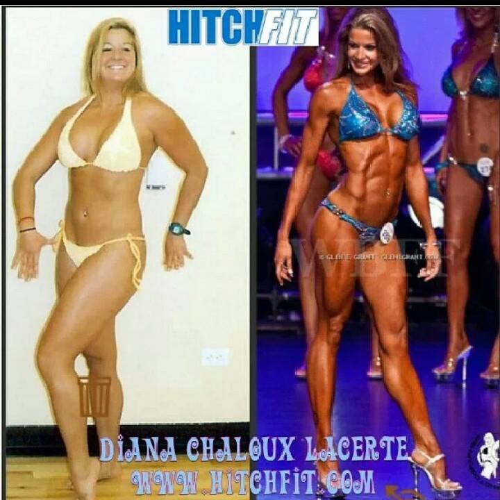 Before and After Weight Loss Pictures - Fitness Model Diana Chaloux - LaCerte
