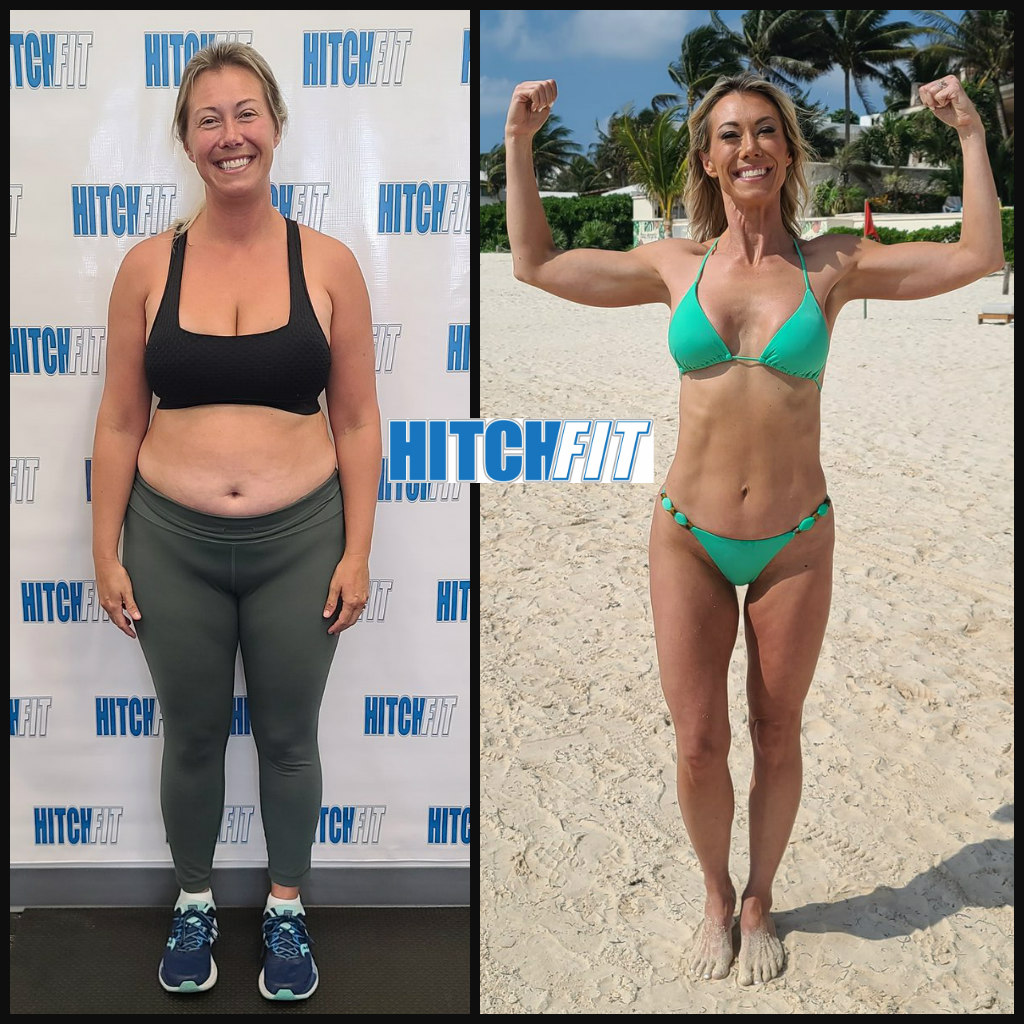 50 Pound weight loss with personal trainer How to lose 50 Pounds in your 40s at Hitch Fit Gym